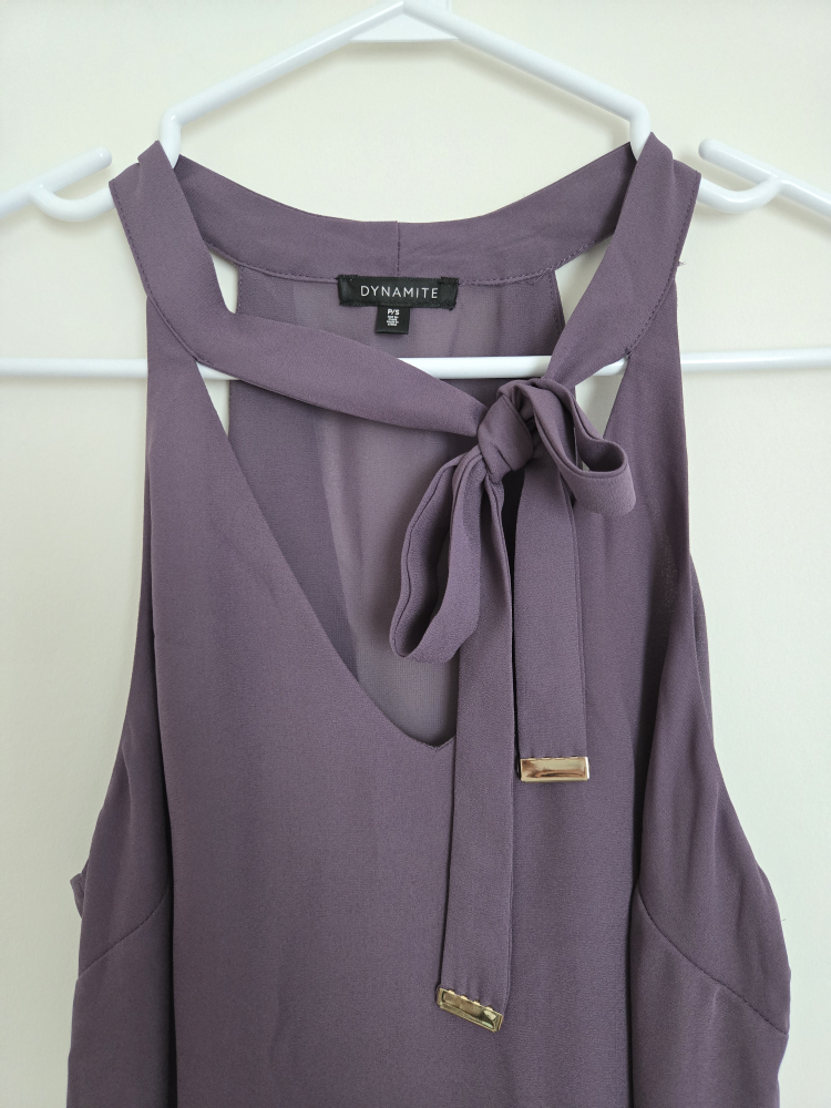 Dynamite Purple Halter Top - Size S - photo 4