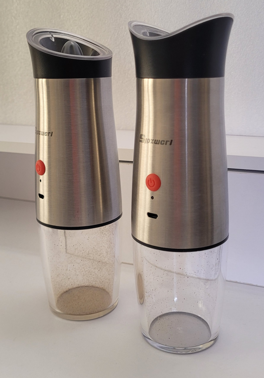 Sipzworl Electric Salt & Pepper Mill Set