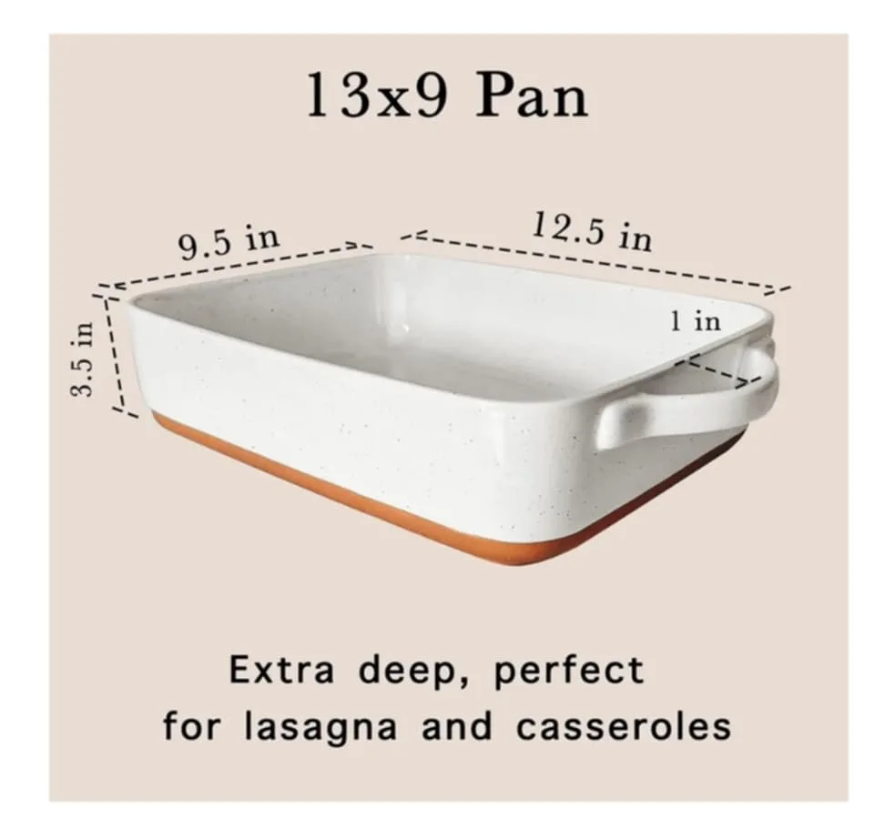 Mora Ceramics 13x9 White Baking Pan thumbnail