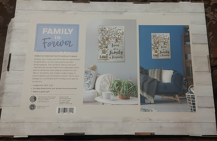 Family Is Forever Photo Display Plaque - photo 3