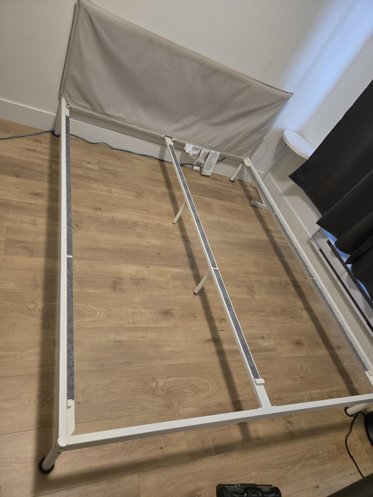 IKEA Kleppstad Queen Bed Frame - White/Beige - photo 2