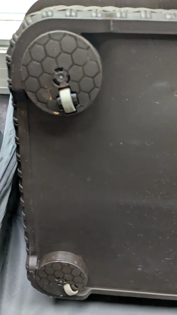 Curver Resin Wicker Storage Box with wheels - Brown image indicator(3)