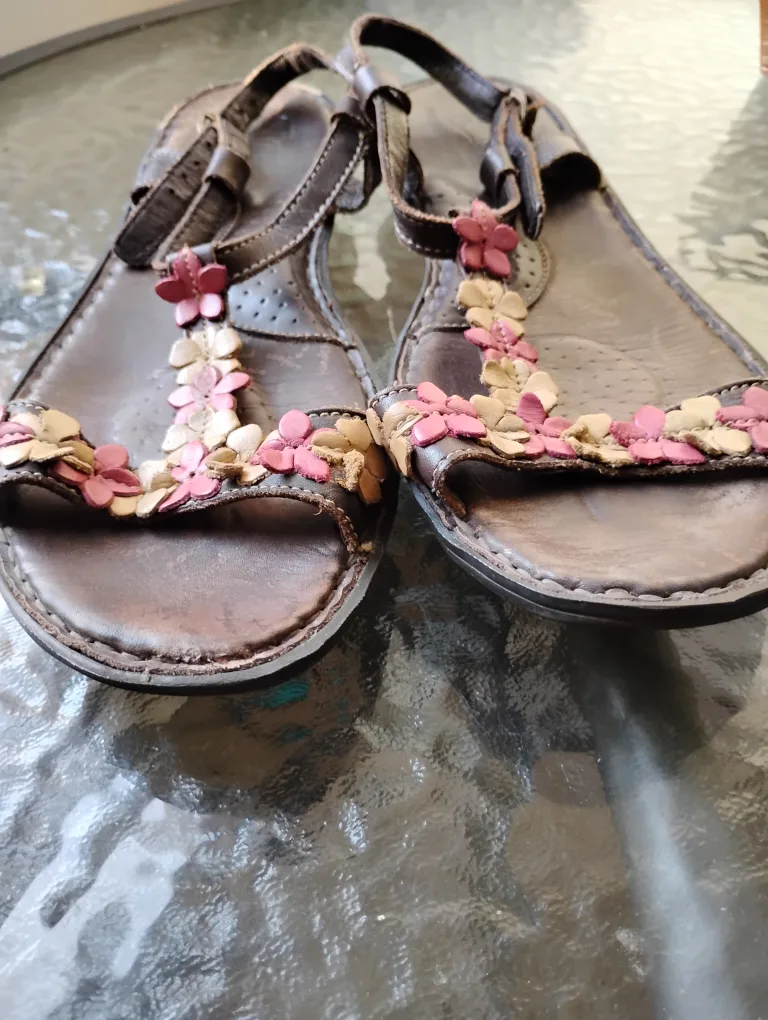 Tsonga Handmade Leather Sandals Size 10 thumbnail