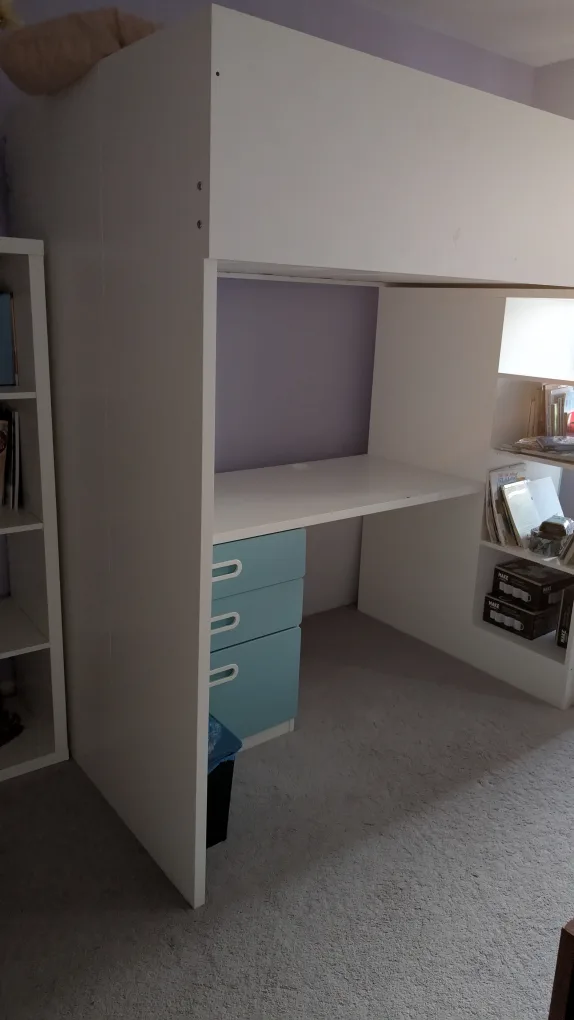 IKEA loft bed with desk thumbnail