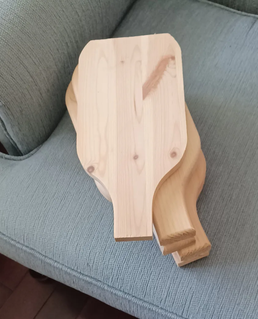 Wooden Paddle Serving Boards, Set of 5 image indicator(4)