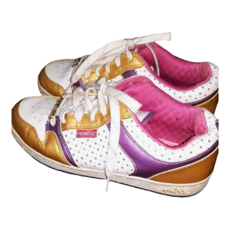 Pastry Athletic Shoes - White, Gold, Purple - photo 3