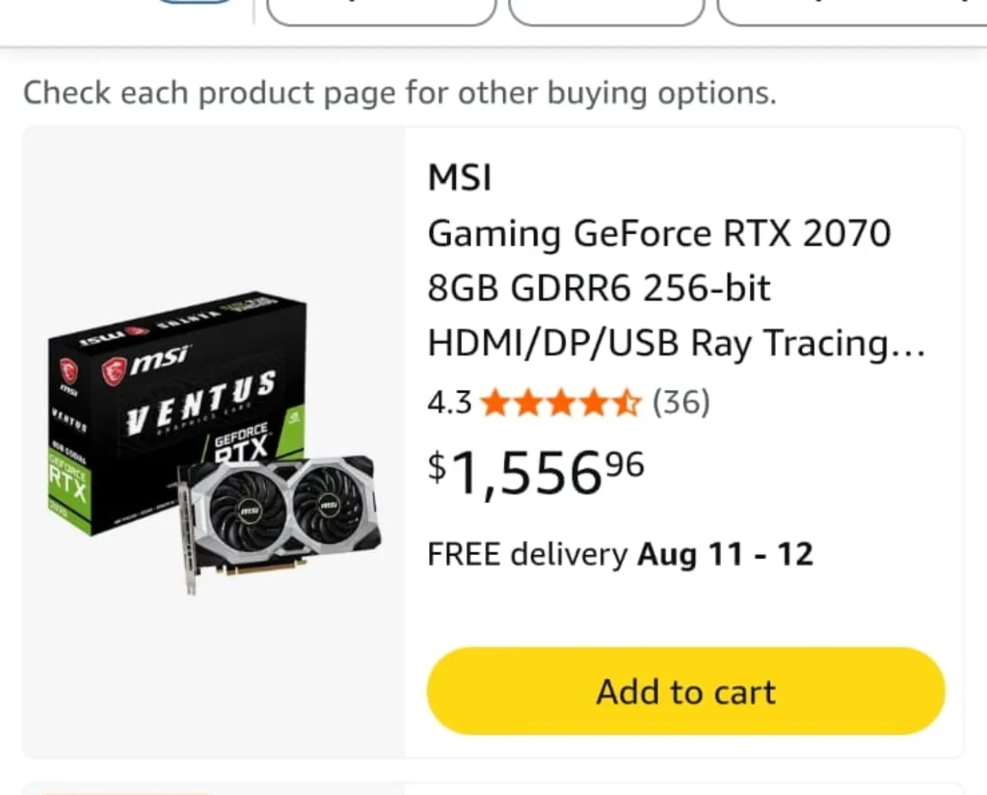 MSI Gaming GeForce RTX 2070 8GB image indicator(3)