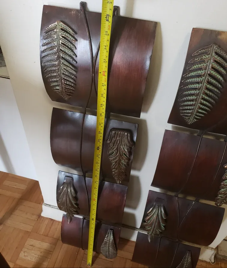 Metal Leaf Wall Art Decor - Set of 2 image indicator(3)