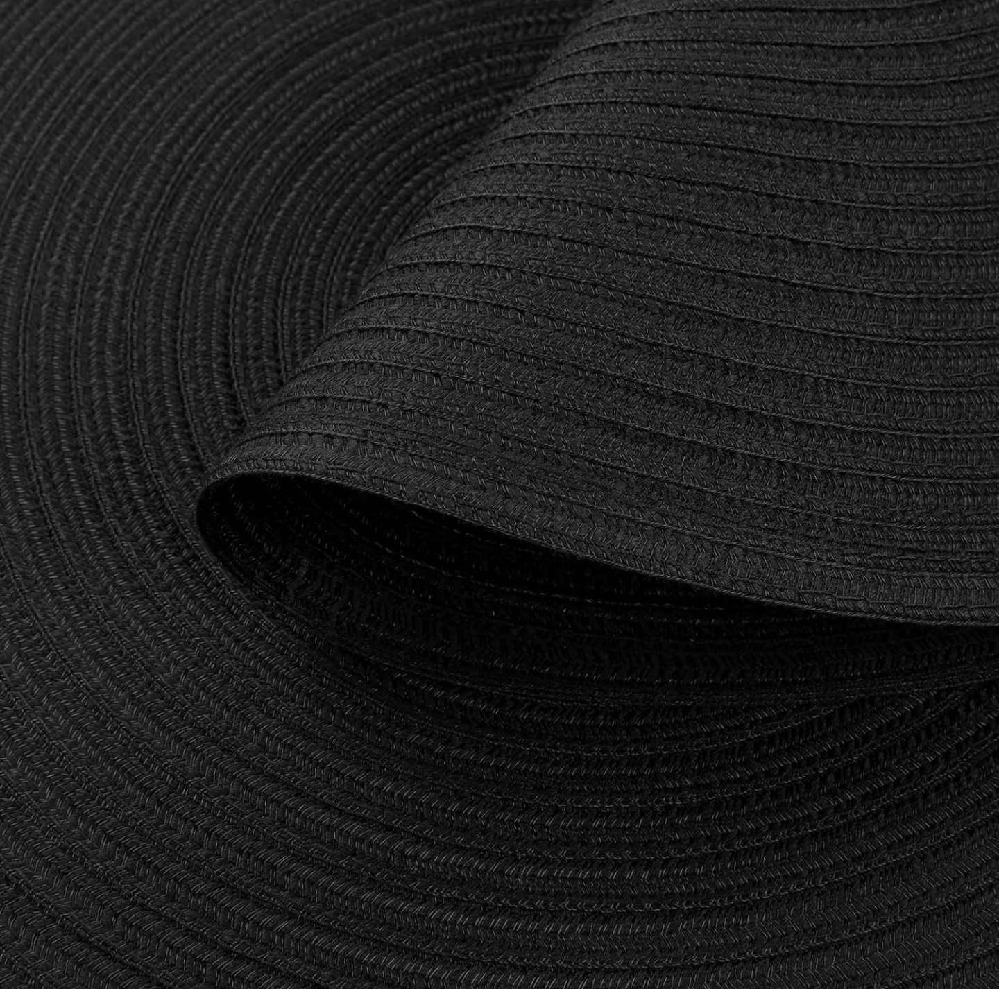 Round Braided Placemats Set of 8 - 15 inch (Black) - photo 3