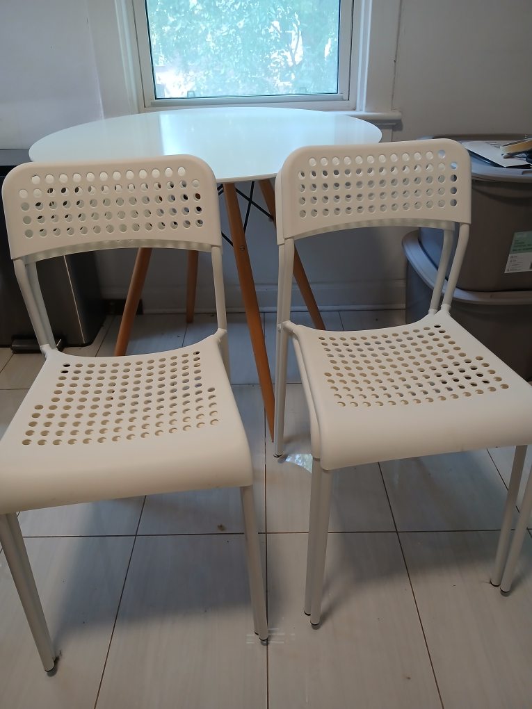 IKEA White Adde Chairs (Set of 4) - photo 3