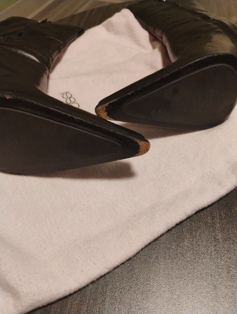 Sergio Rossi Black Leather Heel Boots - photo 5