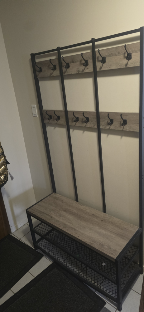 Hall Tree with Bench & Shoe Storage
