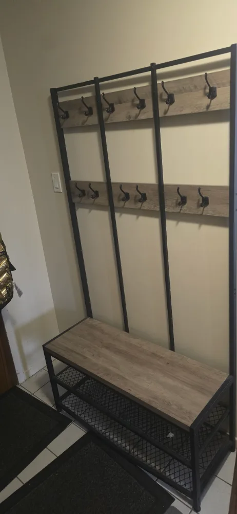 Hall Tree with Bench & Shoe Storage thumbnail