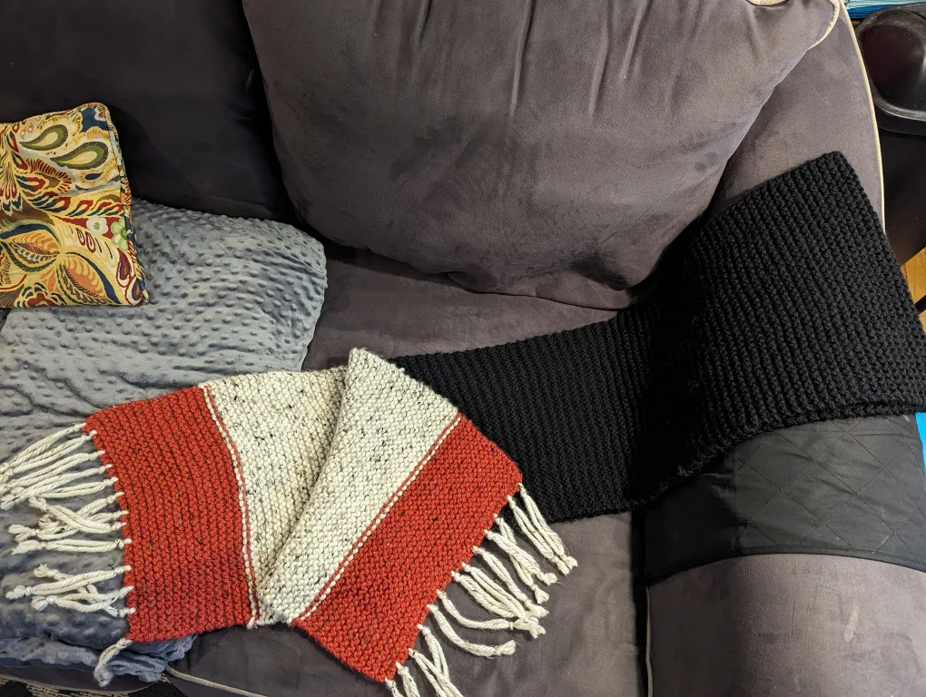 Handmade Knitted Scarf- Unisex thumbnail