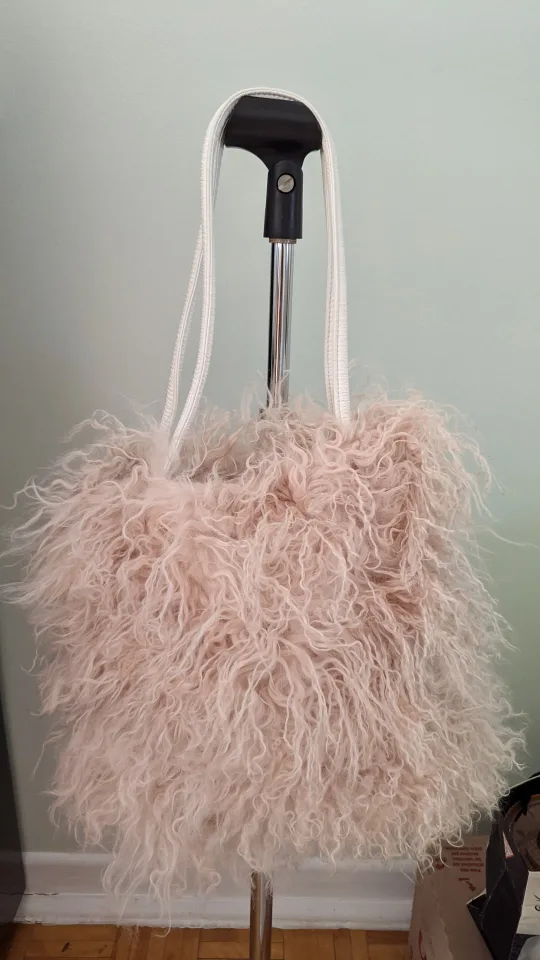 Pink Wool Tote Bag thumbnail
