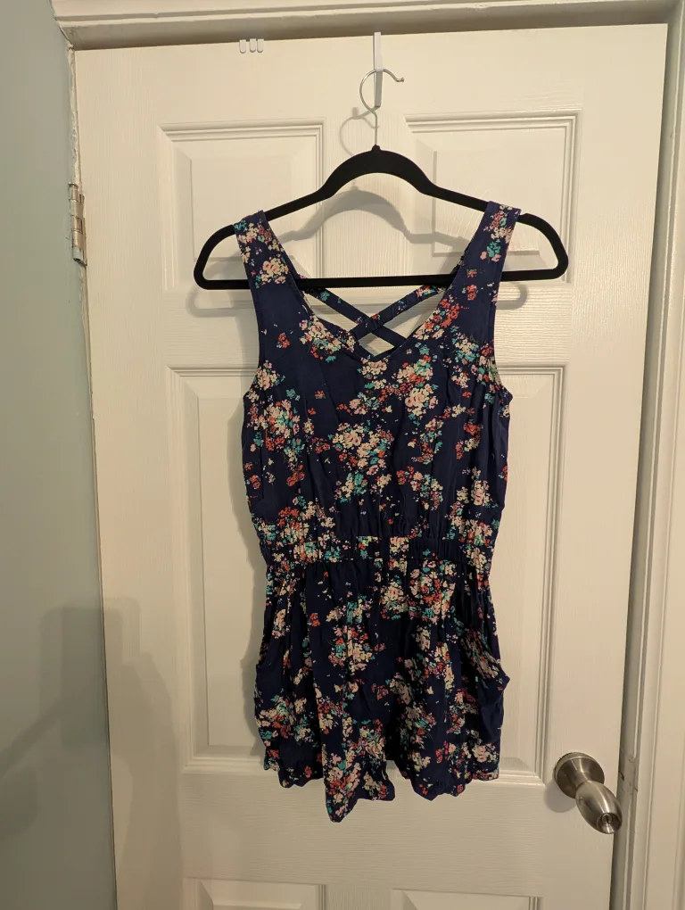 Mango Casual/Wear Floral Romper - XS thumbnail