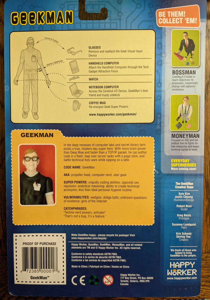 Happy Worker Geekman Action Figure - photo 2