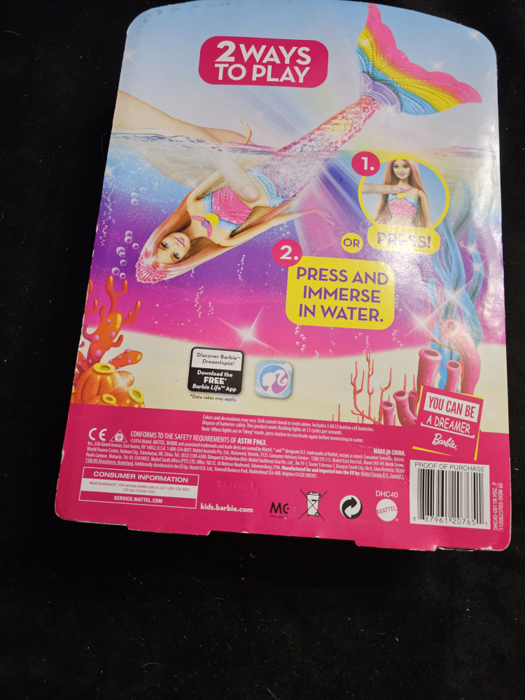 New Barbie Dreamtopia Rainbow Lights Mermaid Doll - photo 3