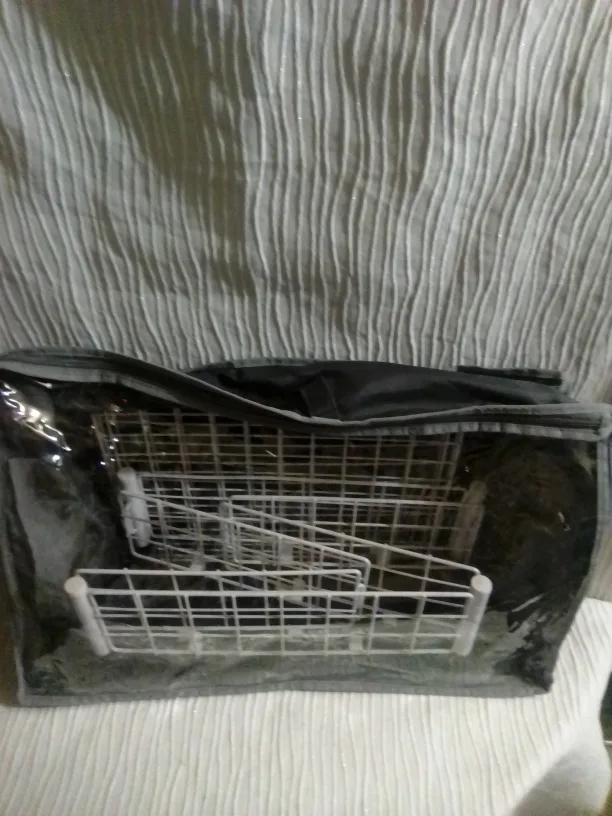 White Rolling Wire Basket Cart image indicator(4)