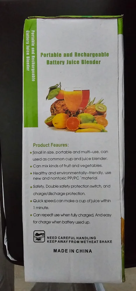 🧡Portable Rechargeable Battery Juice Blender image indicator(2)