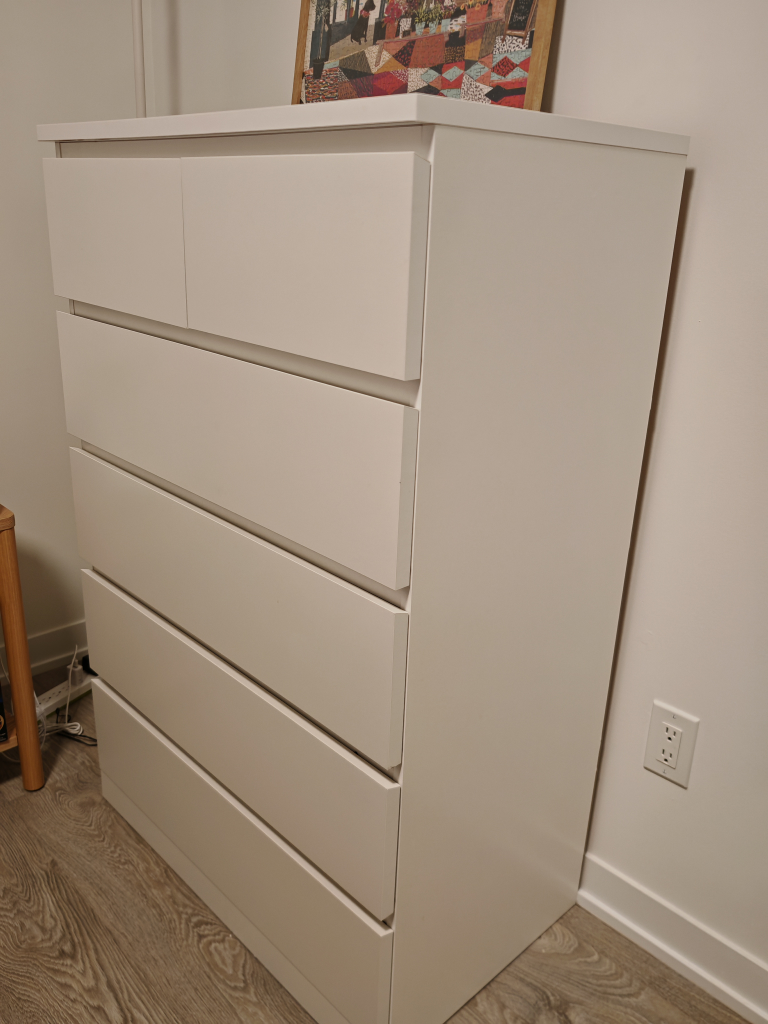 IKEA Malm White 6-Drawer Dresser - photo 2