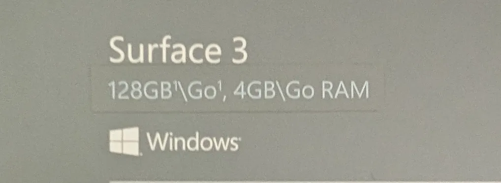 Microsoft Surface 3 - 128GB image indicator(3)