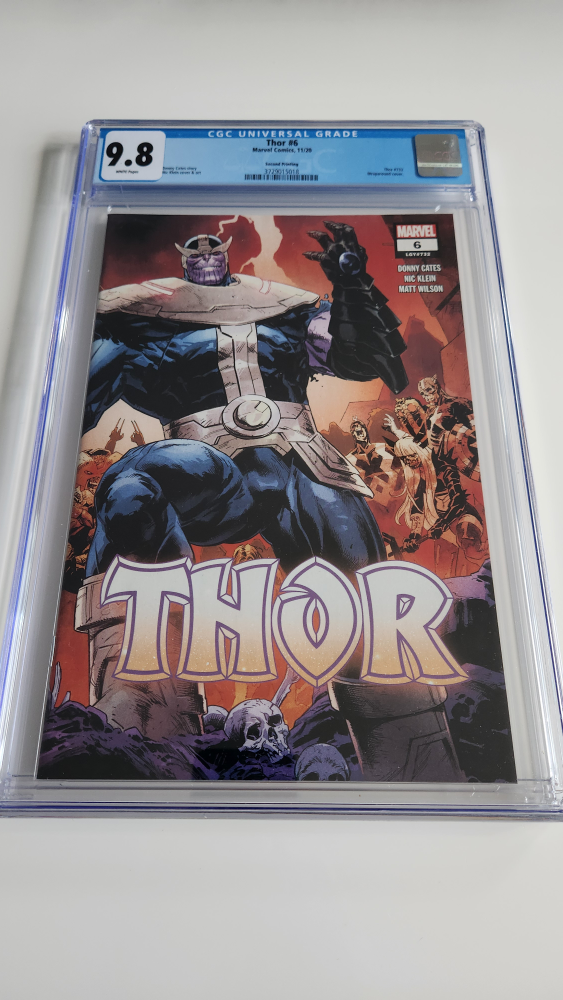 CGC 9.8 Thor #6, Vol 6 2nd Print, Wraparound Cover