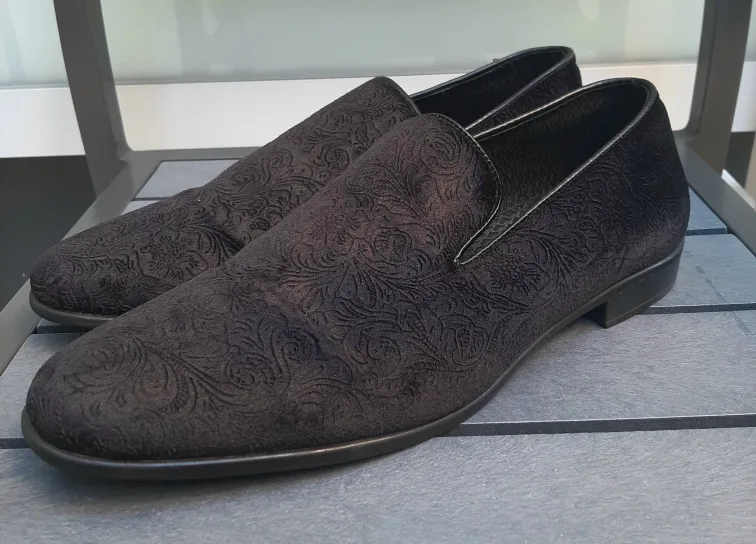 Robert David Black Patterned Loafers image indicator(6)