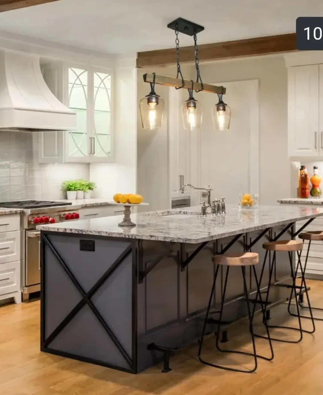 Hampton Bay 3-Light Pendant Lighting Fixture image indicator(2)