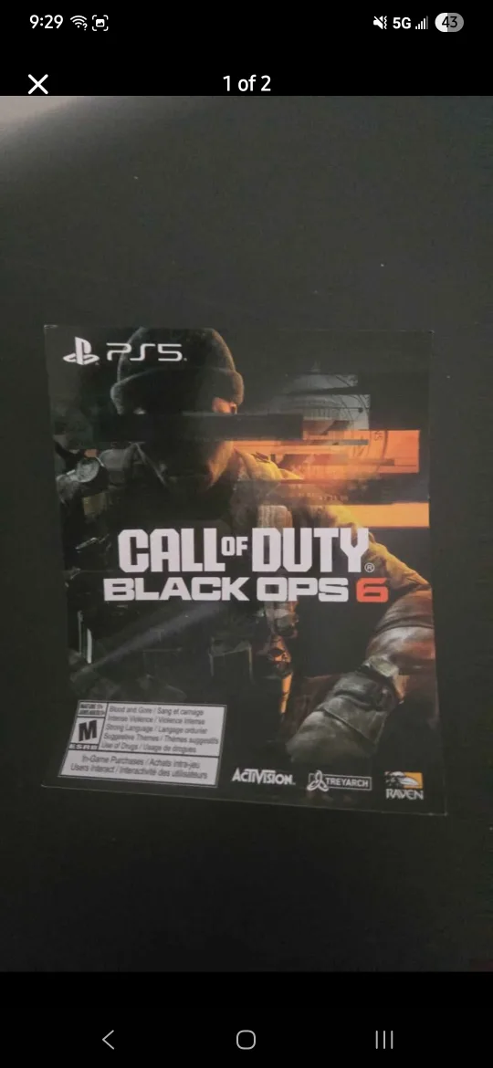 Call of Duty Black Ops 6 PS5 Code digital version thumbnail