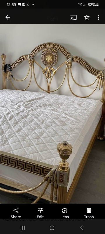 Versace King Size Bed Frame