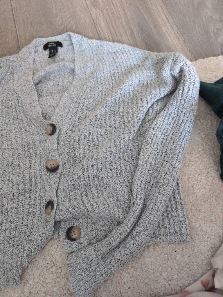 Urban Heritage Grey Cardigan - Size S - photo 4