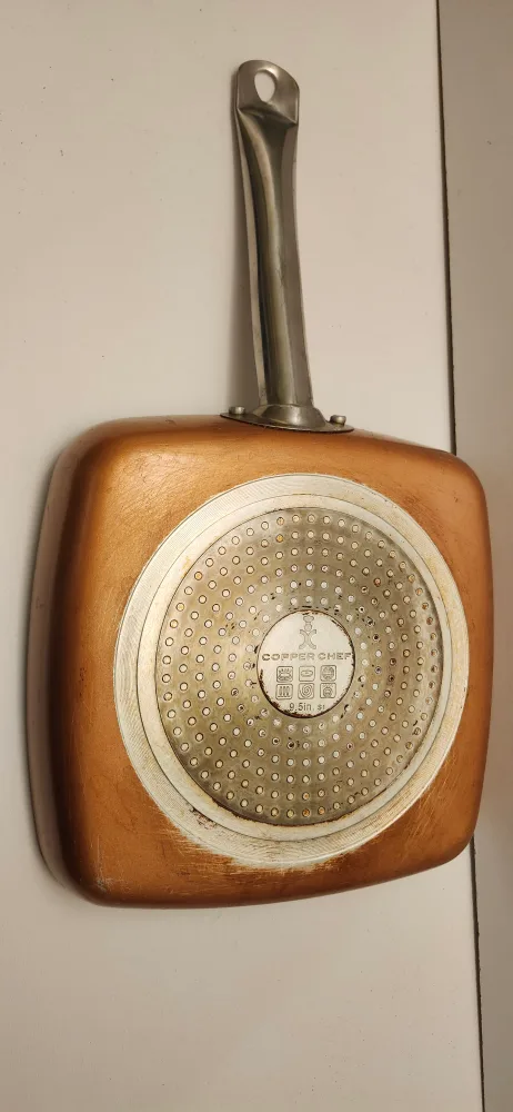 Copper Chef 9.5-in Square Frying Pan. Firm price image indicator(2)