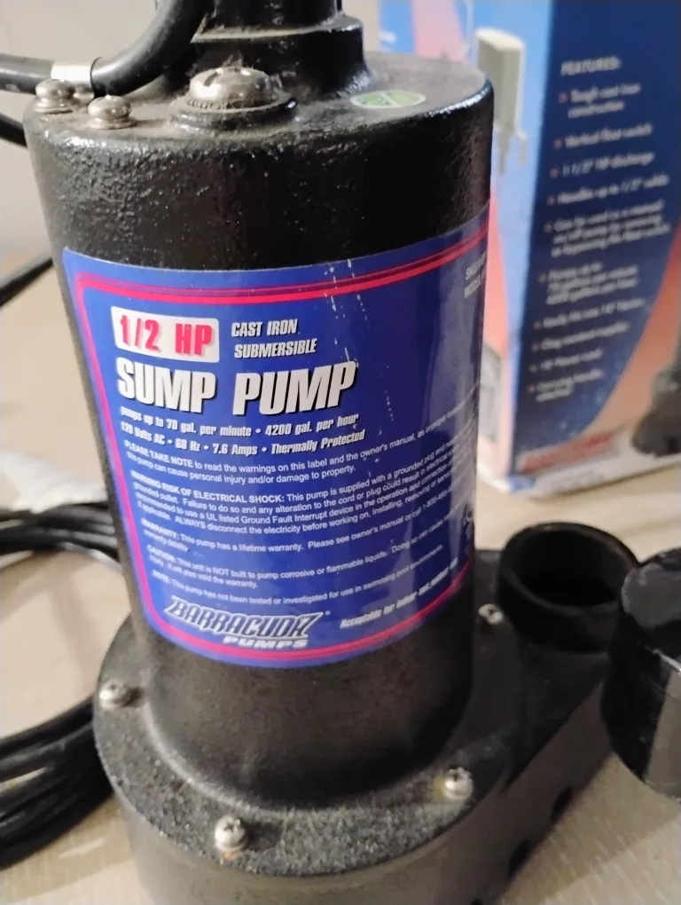 Barracuda 1/2 HP Submersible Sump Pump image indicator(2)