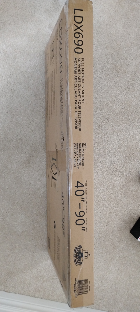 Kanto LDX690 Full Motion TV Mount 40"-90" - photo 3