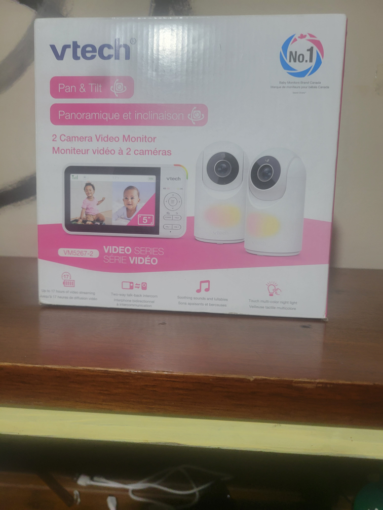 VTech VM5267-2 Pan & Tilt 2 Camera Video Monitor