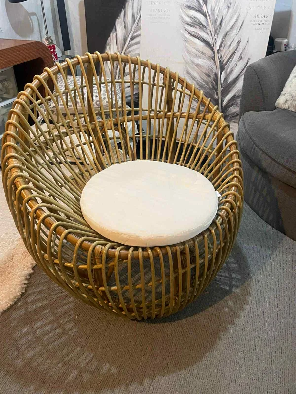Rattan Chair with Cushion thumbnail