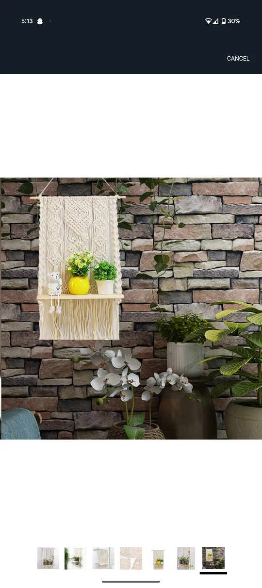 Macrame Wall Hanging Shelf image indicator(7)