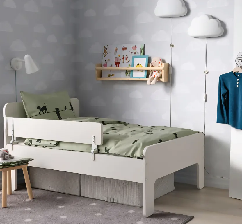 IKEA Nattapa Bed Guard Rail - White image indicator(2)