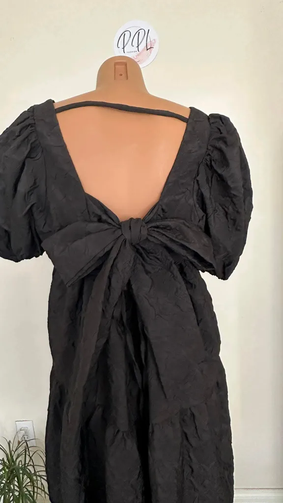 PPL Fashion Puff Sleeve Tiered Mini Dress image indicator(3)