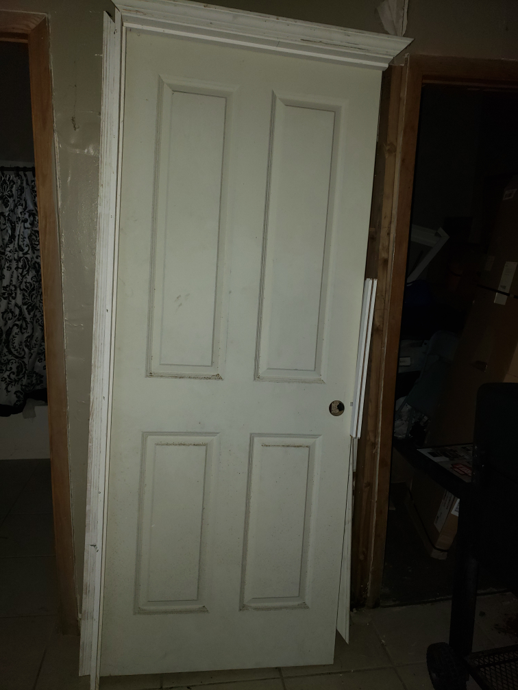 32 in. x 80 in. 4 Panel Primed Interior Door