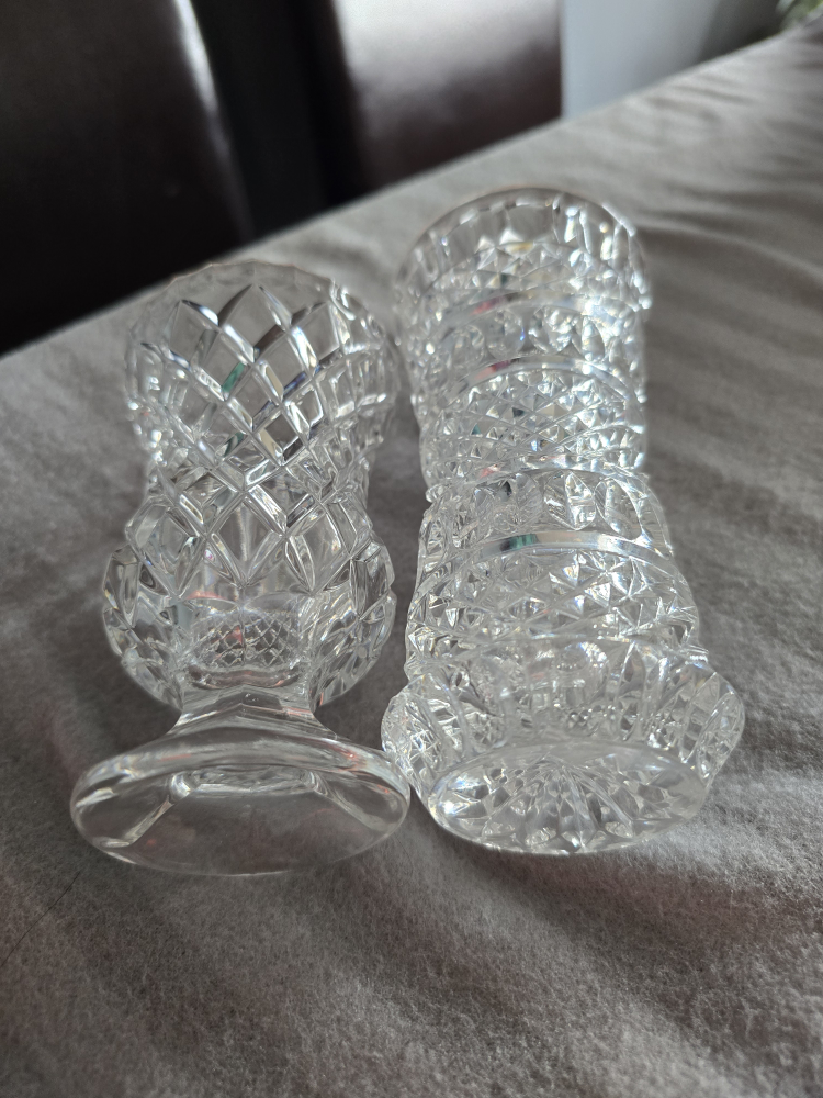 Two Crystal Glass Vases - photo 2