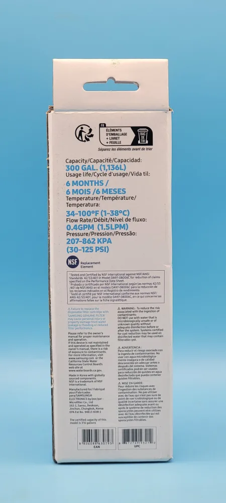 🥳NEW/ SEALED🤩 Samsung Genuine DA97-17376B WATER FRIGE FILTER image indicator(3)