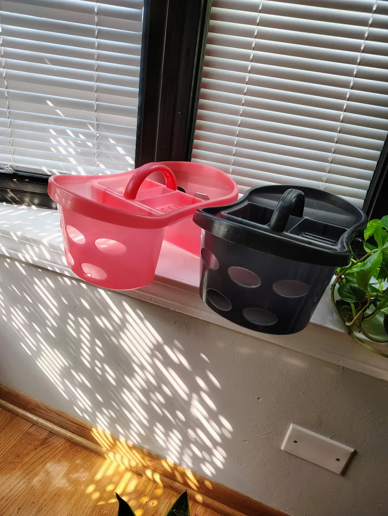 Pink & Black Shower Caddy thumbnail