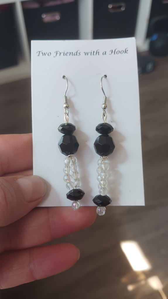 Handmade Beaded Dangle Earrings