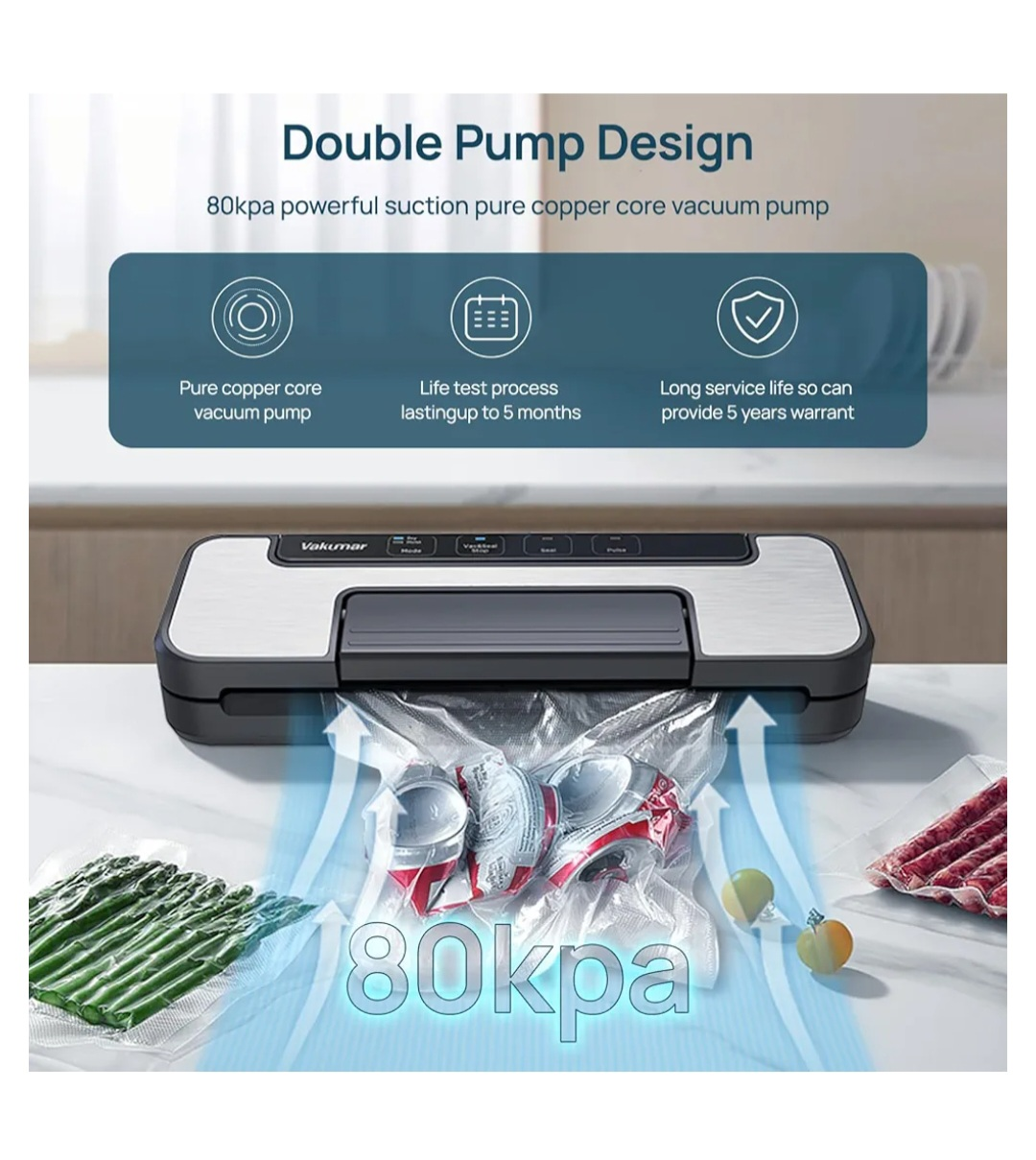 Vakumar Food Vacuum Sealer - Like New! - photo 5