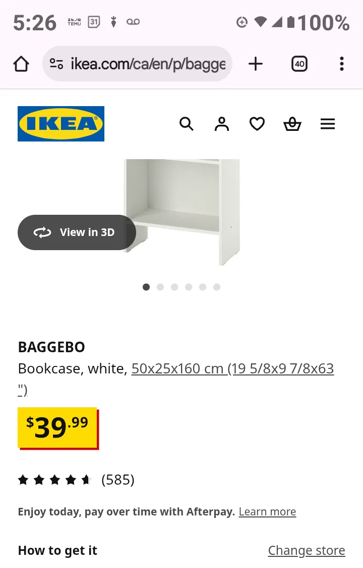 IKEA BAGGEBO White Bookcase image indicator(3)