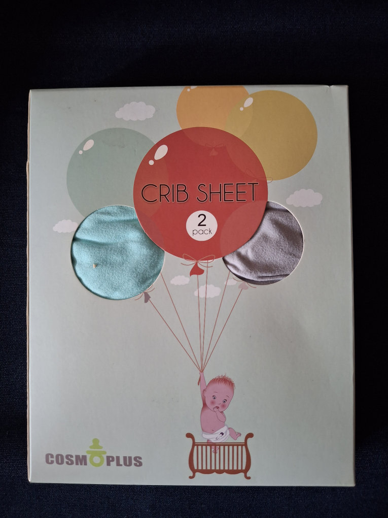 NEW 2pc Pack Stretchy Knitted Crib Sheet