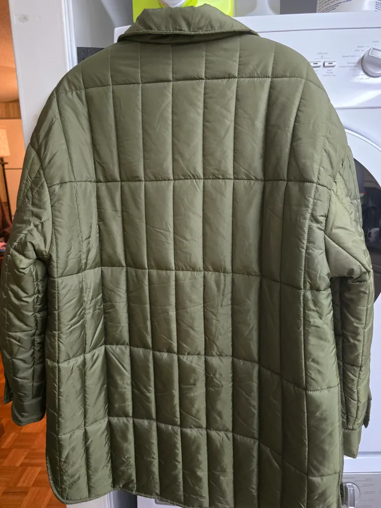 Ci Sono Olive Quilted Light Jacket - Size M image indicator(2)