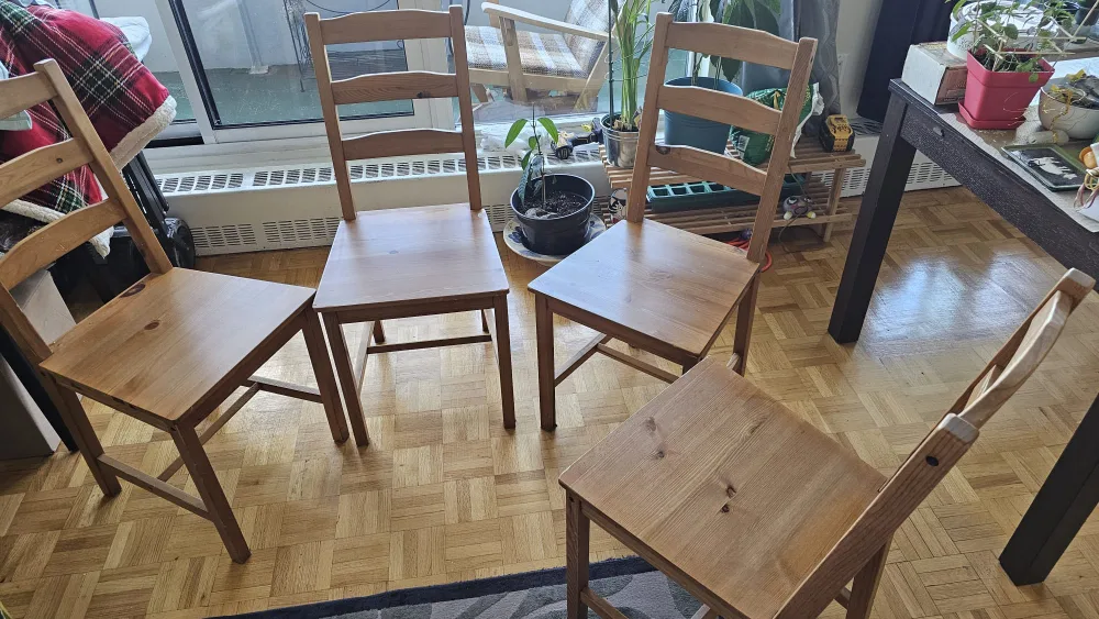 Ikea Ingolf Chairs - Set of 4 thumbnail